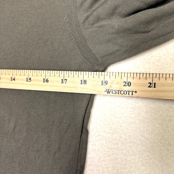 ASKET The‎ Cotton Sweater Mens Size M Short Olive Green 100% Organic Cotton - Picture 4 of 9